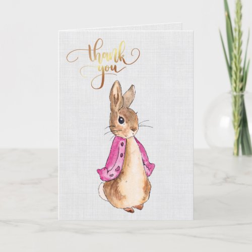 Personalize Photo Peter the rabbit Thank you