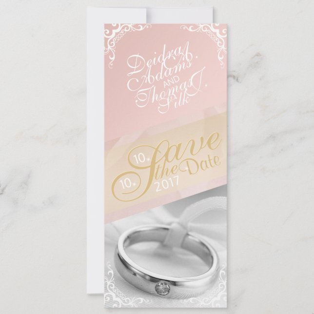 Personalize Photo Save the Date Card (Front)