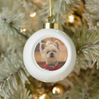 Personalize Photo Snowflake Framed Ornament
