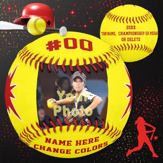 Personalize Photo Softball Senior Night Gift Ideas