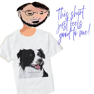 Personalize photo & text Border Collie T-Shirt
