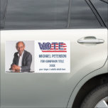 Personalize Photo USA Election Campaign Car Magnet<br><div class="desc">Personalize your support with our Photo USA Election Campaign Car Magnet! This customizable car magnet features the typography 'VOTE, ' a candidate photo template, along with the candidate name and other personalized details. Designed as magnetic signs for vehicles, this car magnet allows supporters to proudly display their unique and personal...</div>