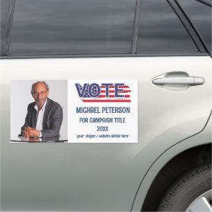 Personalize Photo USA Election Campaign Car Magnet