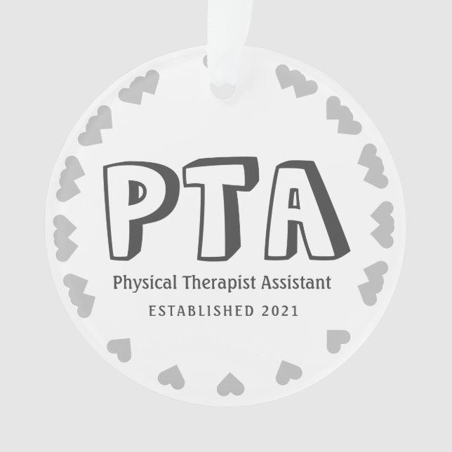Personalize Physical Therapist Assistant Ornament (Front)