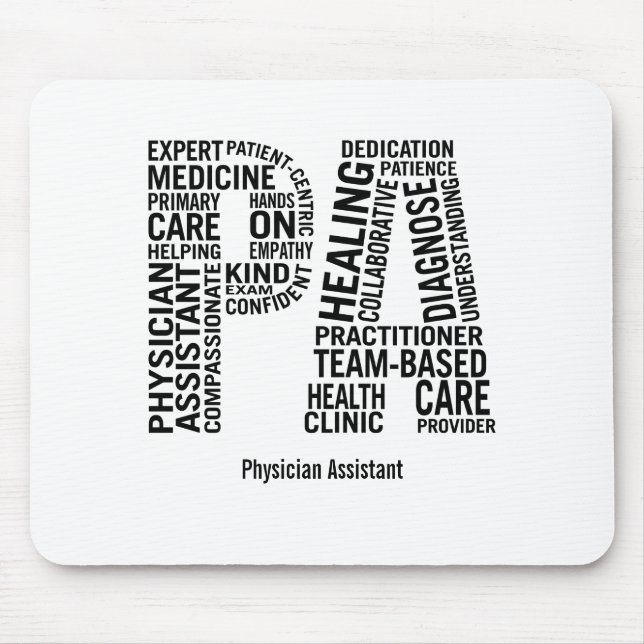 Personalize Physician Assistant PA Mouse Pad (Front)