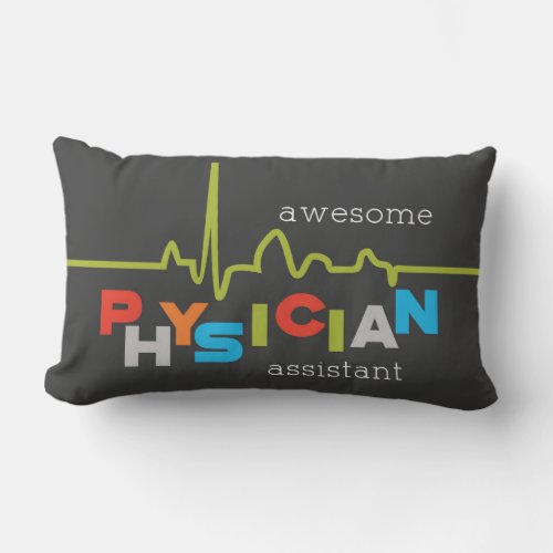 Personalize Physician Assistant Week Awesome Lumbar Pillow