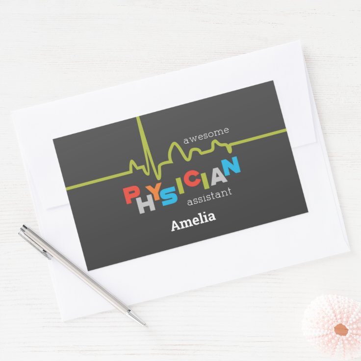 Personalize, Physician Assistant Week Awesome Rectangular Sticker | Zazzle