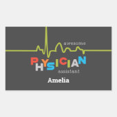 Personalize, Physician Assistant Week Awesome Rectangular Sticker | Zazzle