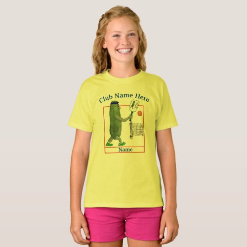 Personalize Pickleball Club Fun  T_Shirt