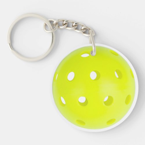 Personalize Pickleball Monogram TEXT 2 Sides Keychain