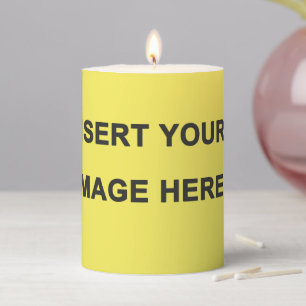 Personalize  pillar candle