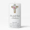 Personalize Pink Floral Cross Baptism Christening