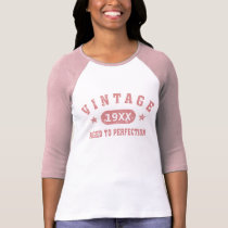 Personalize Pink Vintage Aged to Perfection Shirt