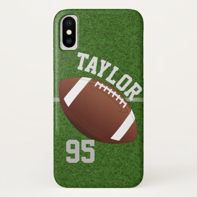 Personalize player Name and Number Football Case-Mate iPhone Case (Back)