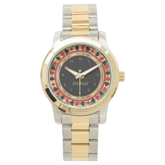 Personalize Poker Player Watch (Front)