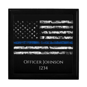 Personalize police officer gift gift box