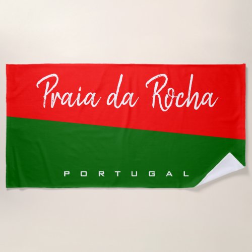 Personalize Portugal Beach Towel