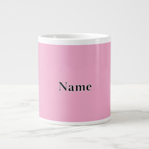 Personalize Precious Pink  Personalize With Name  Giant Coffee Mug