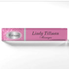 Personalize, Pretty in Pink Name Plate