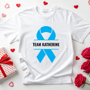 Personalize Prostate Cancer Awareness Support Team T-Shirt