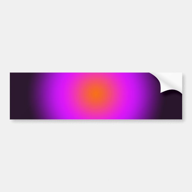 Personalize - purple, orange, black Halloween Bumper Sticker (Front)