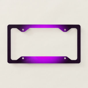 Personalize - purple, orange, black Halloween License Plate Frame