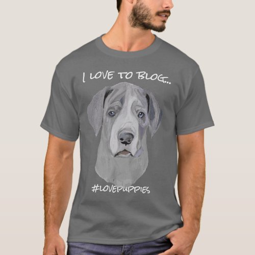 Personalize Quote Great Dane Puppy T_Shirt