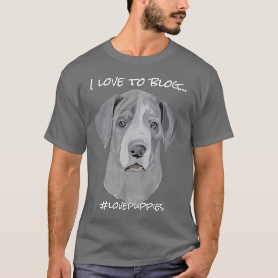 Personalize Quote Great Dane Puppy T-Shirt