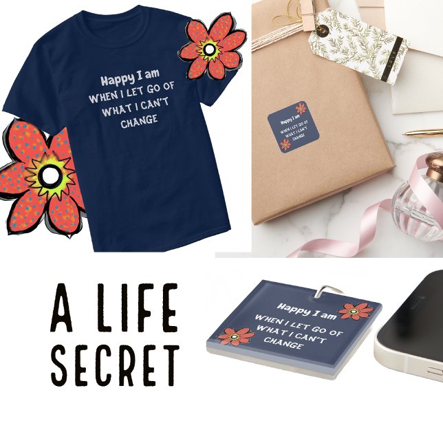 Personalize Quote Typography  Square Sticker (Creator Uploaded)