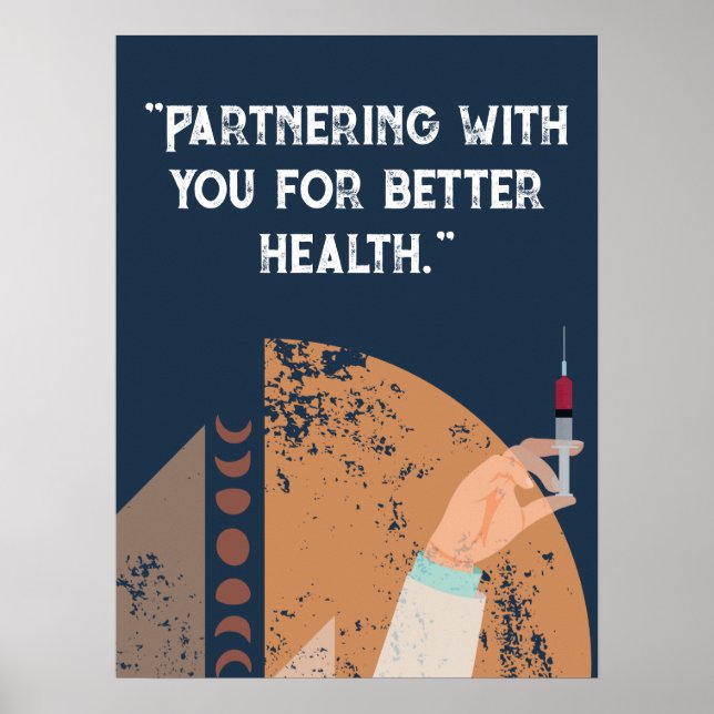 Personalize quotes for hospital, medical center  poster (Front)