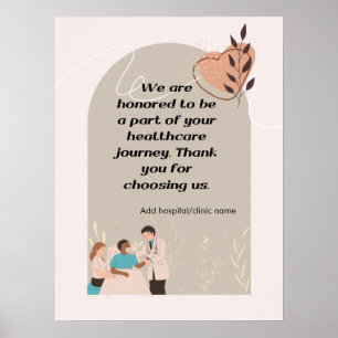 Personalize Quotes poster for hospital