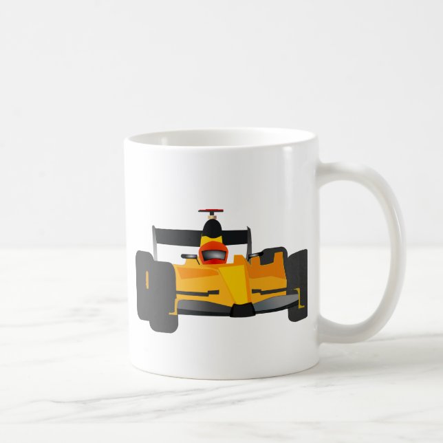 Personalize Race Car Birthday Party Gifts Coffee Mug (Right)