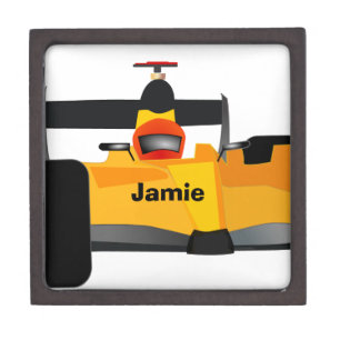 Personalize Race Car Birthday Party Gifts Jewelry Box