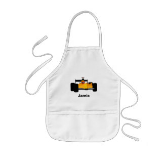Personalize Race Car Birthday Party Gifts Kids' Apron