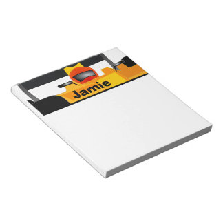 Personalize Race Car Birthday Party Gifts Notepad