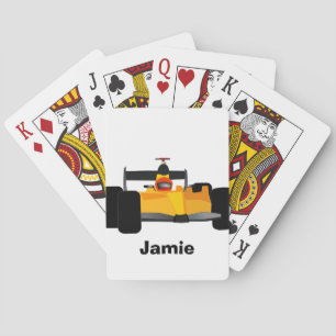Personalize Race Car Birthday Party Gifts Poker Cards
