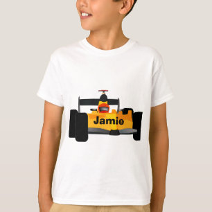 Personalize Race Car Birthday Party Gifts T-Shirt