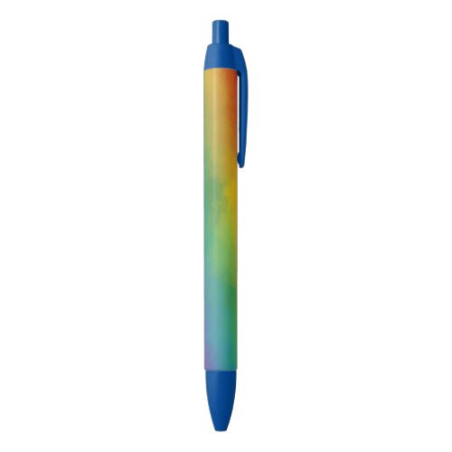 Personalize Rainbow Colors Colorful Template Blue Ink Pen
