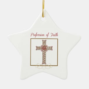 Personalize, RCIA Blessings on Profession of Faith Ceramic Ornament