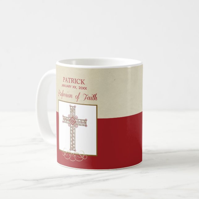Personalize, RCIA Blessings on Profession of Faith Coffee Mug (Front Left)