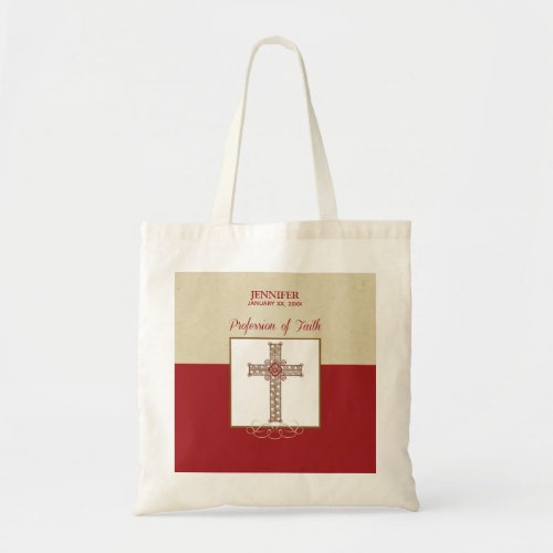 Personalize RCIA Blessings on Profession of Faith Tote Bag