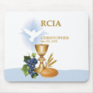 Personalize, RCIA Congrats Catholic Sacrament Mouse Pad