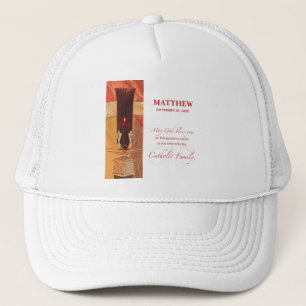 Personalize, RCIA Congratulations, Catholic, Red Trucker Hat