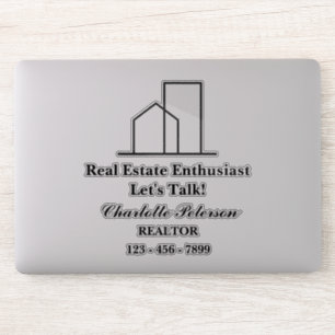 Personalize Realtor Real Estate Laptop Sticker