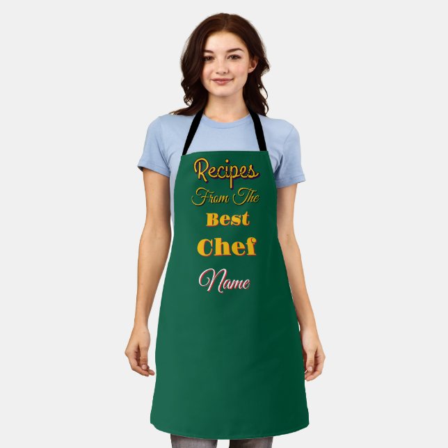 Personalize Recipes From The Best Chef Green  Apron (Worn)