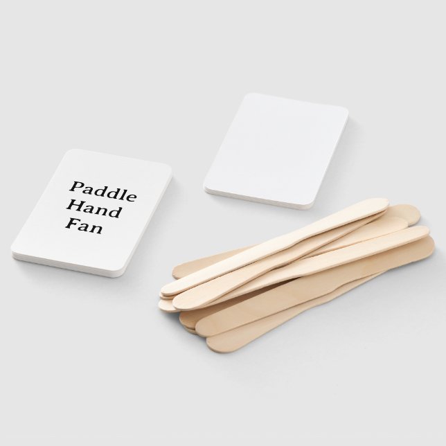 personalize Rectangle Paddle Hand Fan (Non-assembled)