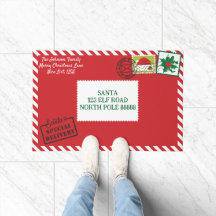 Personalize Red Santa Letter Christmas