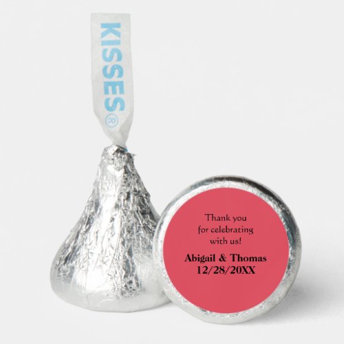 Personalize Red Wedding Favors Hershey Kisses