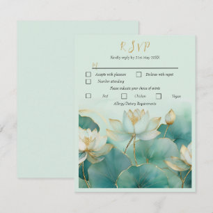 Personalize Response Card Lotus flower