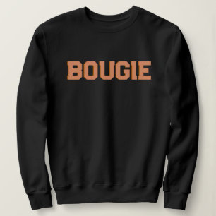 Personalize Retro 70's Themed Orange BOUGIE Sweatshirt